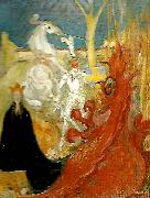 Carl Larsson sankt goran och draken oil painting on canvas